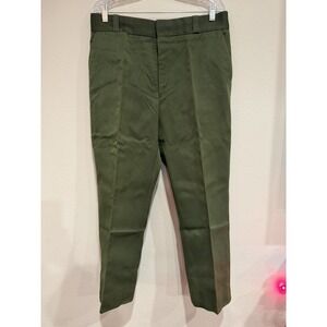 Mr 2 Ply Uniform Pants Work Wear Dark Green Dead Stock‎ Size 34x28 EUC